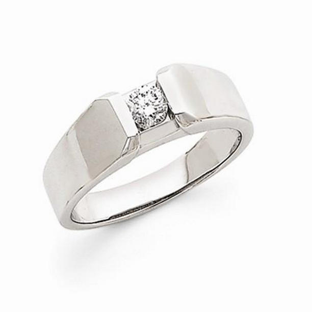 Picture of Harry Chad Enterprises 10023 0.75 CT Diamond Solitaire Ring&#44; 14K White Gold - Size 6.5
