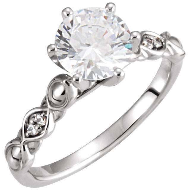 1.57 CT Round Diamond Anniversary Ring, 14K White Gold - Size 6.5