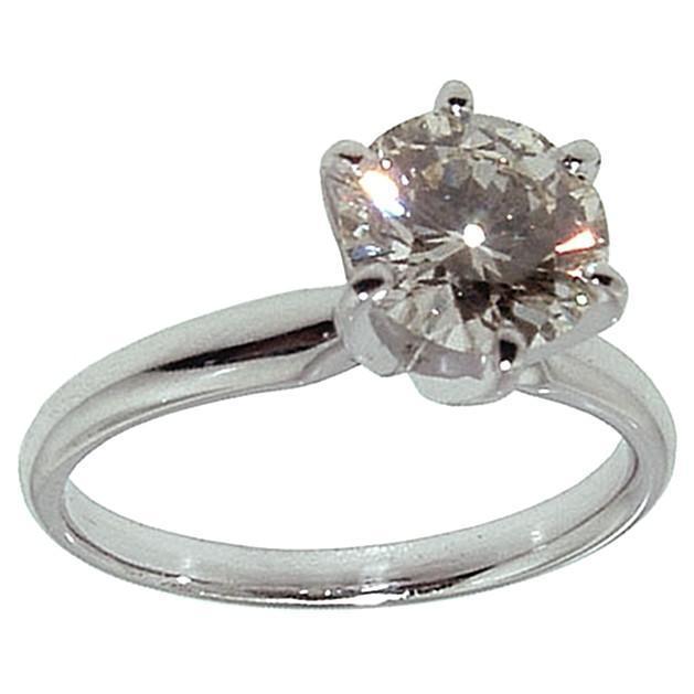 Picture of Harry Chad Enterprises 2284 1 CT F SI1 Diamond Solitaire Engagement Ring, Size 6.5