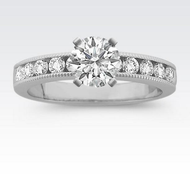 Picture of Harry Chad Enterprises 29060 Gorgeous Round 2.50 CT Diamond Engagement Ring&#44; 14K White Gold - Size 6.5