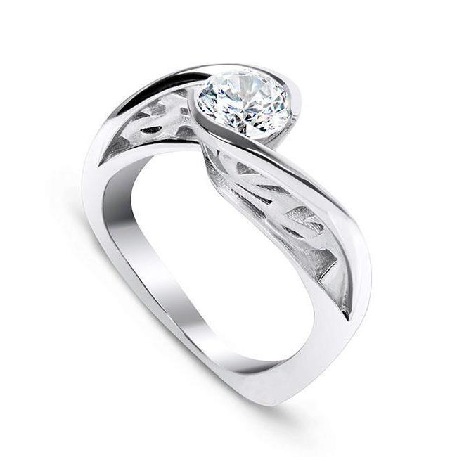 Picture of Harry Chad Enterprises 29347 Round Brilliant Cut 1.60 CT Solitaire Diamond Engagement Ring, Size 6.5
