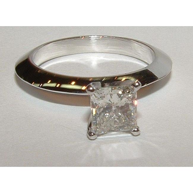 3962 1.51 CT Diamond Solitaire Engagement Ring, White Gold - Size 6.5