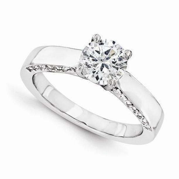 Picture of Harry Chad Enterprises 41352 1.50 CT 14K White Gold Diamond Engagement Ring, Size 6.5
