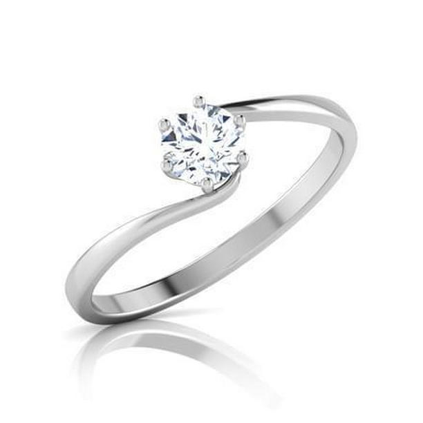 Picture of Harry Chad Enterprises 50806 1.25 CT Solitaire Womens Round Cut Diamond Wedding Ring, Size 6.5