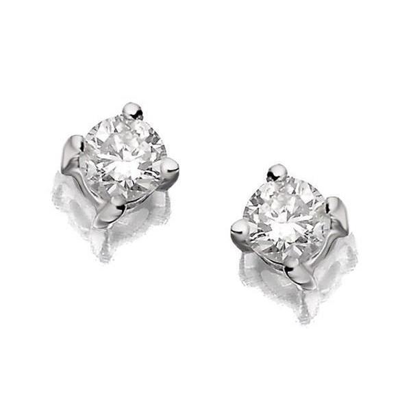 52982 Gorgeous 1.10 CT Diamond Stud Earrings, 14K White Gold