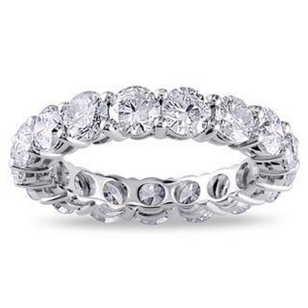 Picture of Harry Chad Enterprises 56918 4.25 CT Sparkling Diamonds Eternity Wedding Band&#44; 14K White Gold - Size 6.5