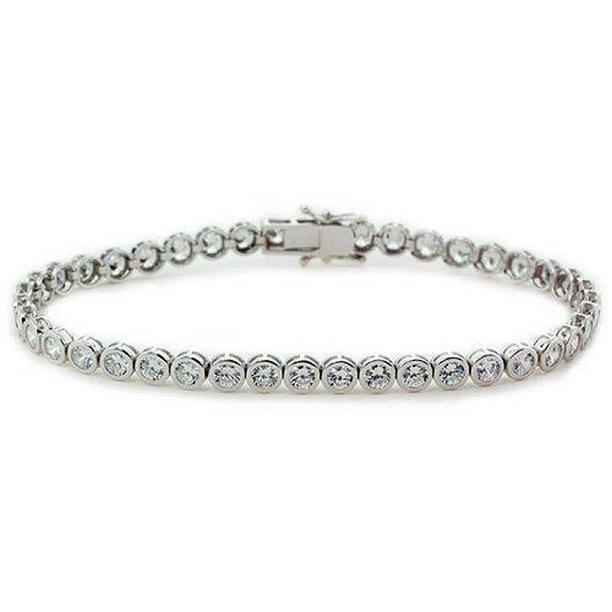 Ladies Bezel Round Diamond 630 CT Fine Tennis Bracelet