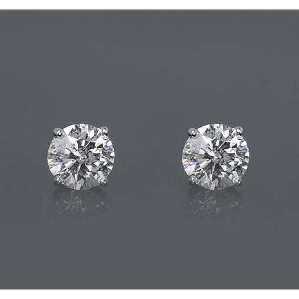 61802 1.50 CT 14K White Gold Diamond Stud Earring