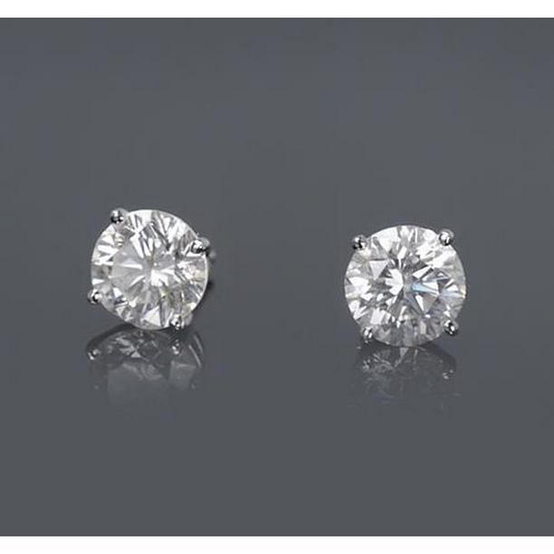 61803 1.50 CT Four Prong Setting Round Diamond Stud Earring