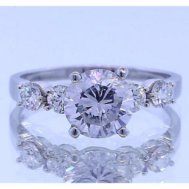 Picture of Harry Chad Enterprises 62392 2.25 CT Five Stone Diamond Prong Setting Engagement Ring, Size 6.5