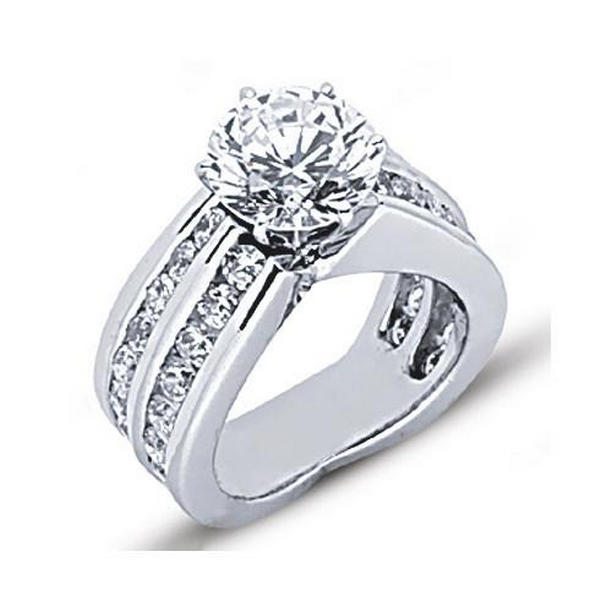 Picture of Harry Chad Enterprises 6452 White Gold 4.25 CT High Quality Engagement Ring&#44; Size 6.5