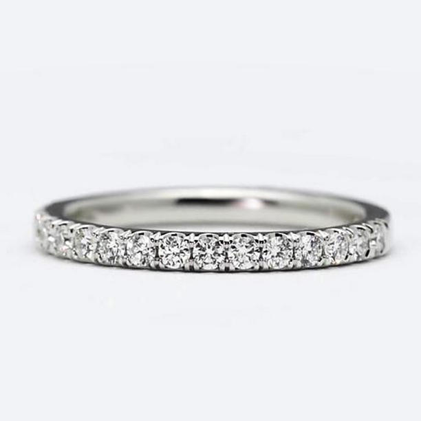 65399 1.50 CT Half Eternity Diamonds Anniversary Wedding Band, Size 6.5