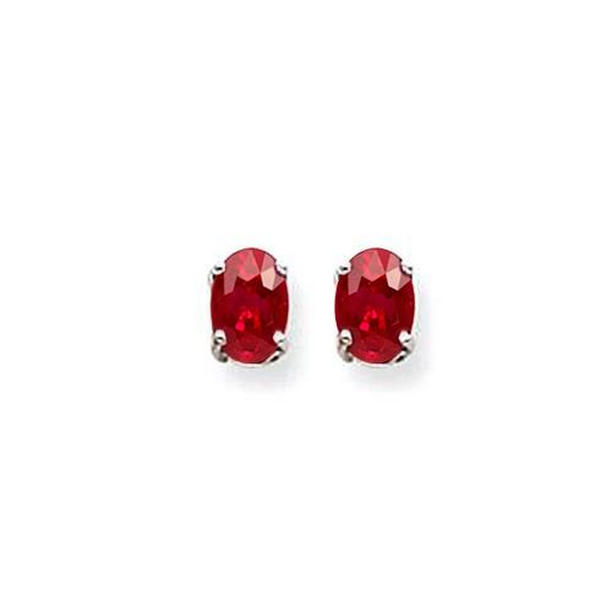 Picture of Harry Chad Enterprises 41492 2.22 CT Ruby Earring&#44; 14K White Gold