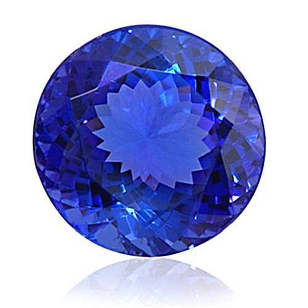55947 7 CT Round Cut Natural AAA Tanzanite Tanzanite Loose Gemstone