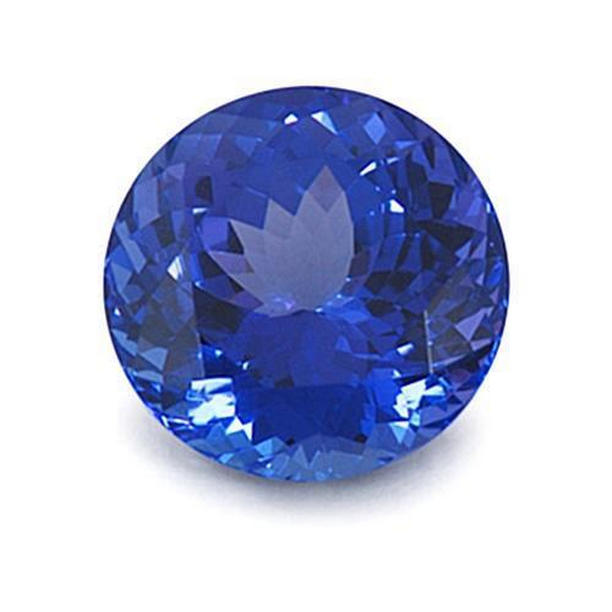 55949 5 CT Round Cut Natural AAA Tanzanite Loose Gemstone