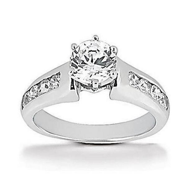 Picture of Harry Chad Enterprises 55965 1.50 CT Sparkling Round Diamond Ring with Accents, Size 6.5