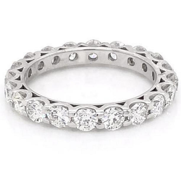 58125 Diamond 3 CT U Scallop Set Womens Eternity Wedding Band, Size 6.5