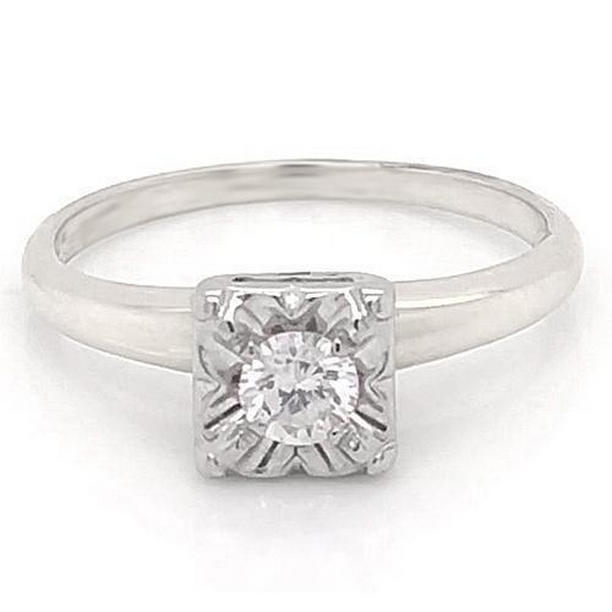 Picture of Harry Chad Enterprises 58129 Old European Diamond 0.75 CT 4 Prong Set Womens Solitaire Ring, Size 6.5