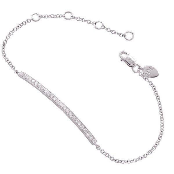 2 CT Round Diamond Chain Lady Mens Bracelet44 14K Gold
