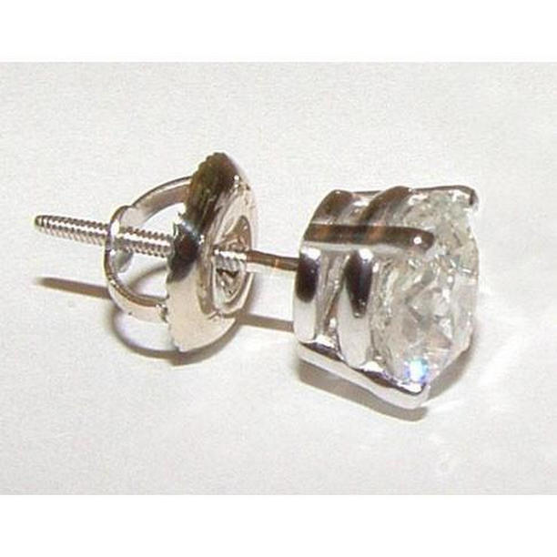 51165 Single 150 CT Diamond Mens Stud Earring White Gold