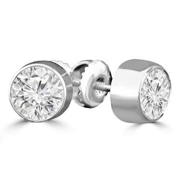 53645 Gold 0.90 CT Womens Diamond Stud Earring