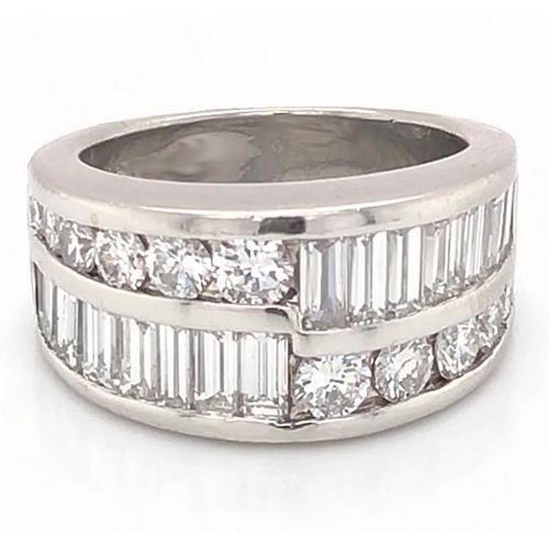 58178 4 CT Prong Setting Mens Diamond Anniversary Band, Size 6.5
