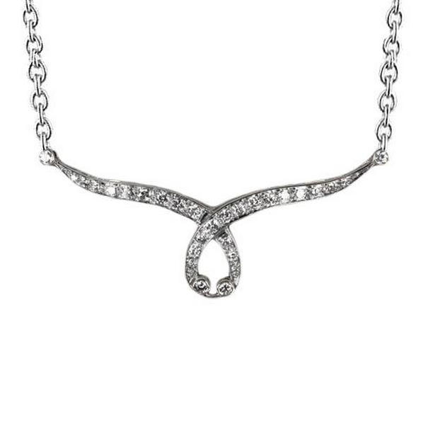 Picture of Harry Chad Enterprises 58457 14K White Gold 1.75 CT Brilliant Cut Diamonds Ladies Necklace Pendant