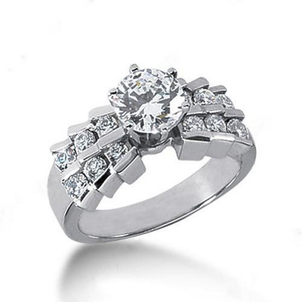 Picture of Harry Chad Enterprises 1906 1.25 CT Gorgeous Diamond Engagement Ring with Accents, Size 6.5