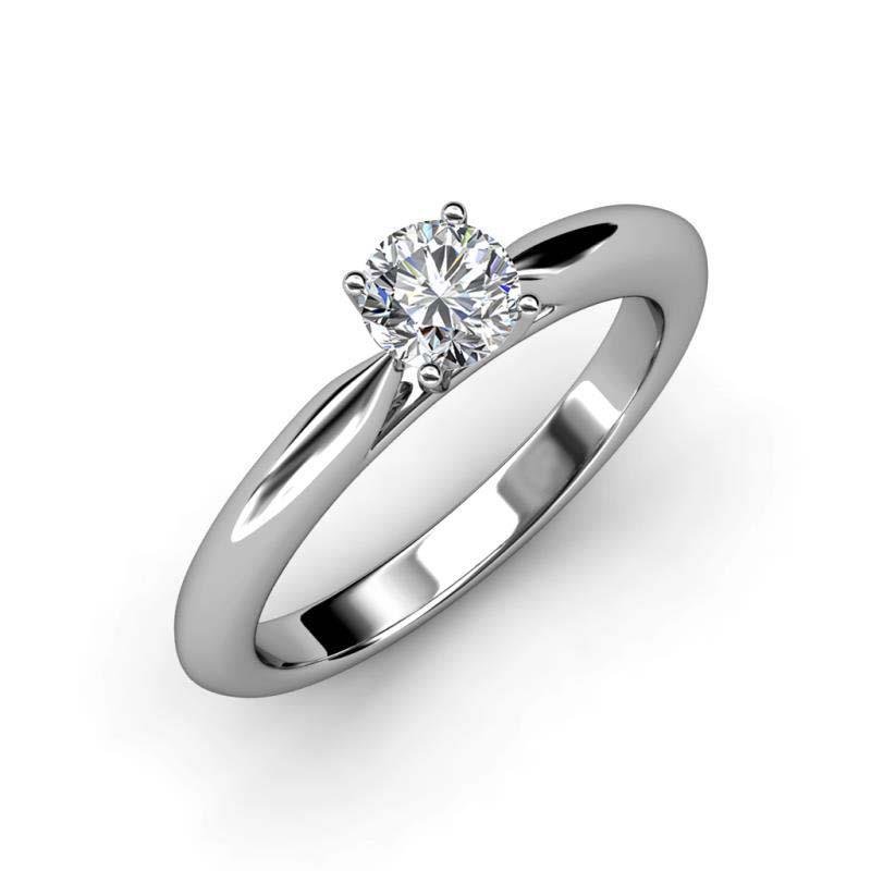 Picture of Harry Chad Enterprises 25460 1.50 CT Solitaire Round Cut Diamond Engagement Ring, Size 6.5