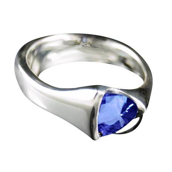 36542 Trillion Sri Lanka Sapphire 1 CT Solitaire Ring, Size 6.5