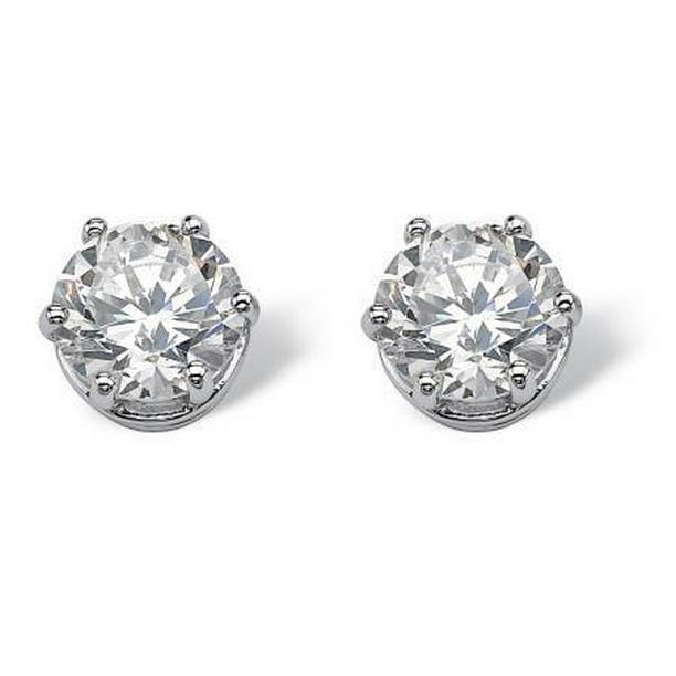 1.20 CT Solitaire Prong Set Round Diamond Stud Earring