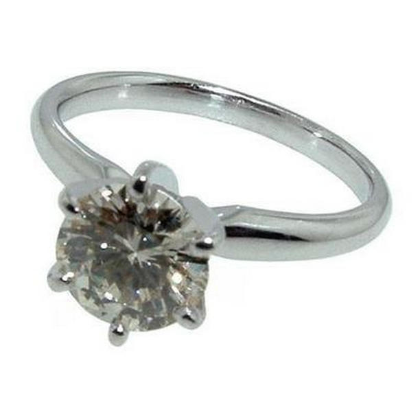 Picture of Harry Chad Enterprises 11795 2.51 CT Diamond Solitaire Ring&#44; White Gold - Size 6.5