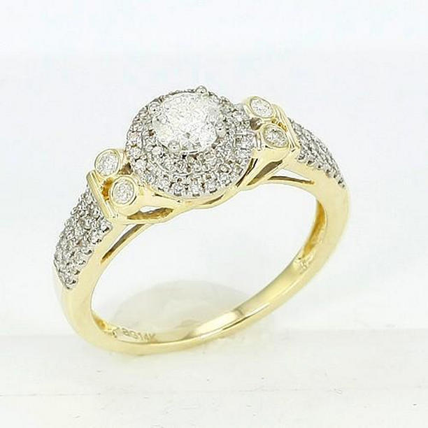 Picture of Harry Chad Enterprises 36956 14K Yellow Gold 2.25 CT Pave Set Diamond Ring&#44; Size 6.5