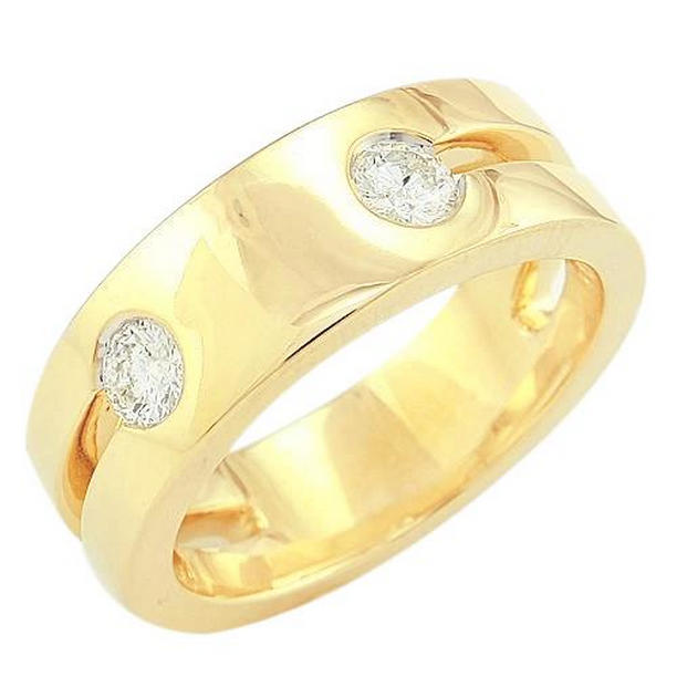 Picture of Harry Chad Enterprises 36973 14K Yellow Gold 0.50 CT Mens Diamond Ring&#44; Size 8