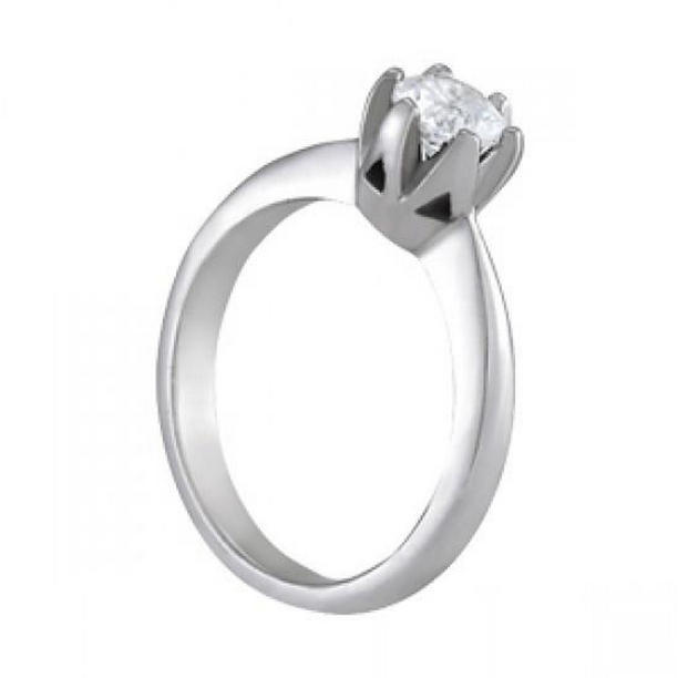 Picture of Harry Chad Enterprises 51311 0.75 CT Round Diamond Solitaire Prong Setting Engagement Ring, Size 6.5