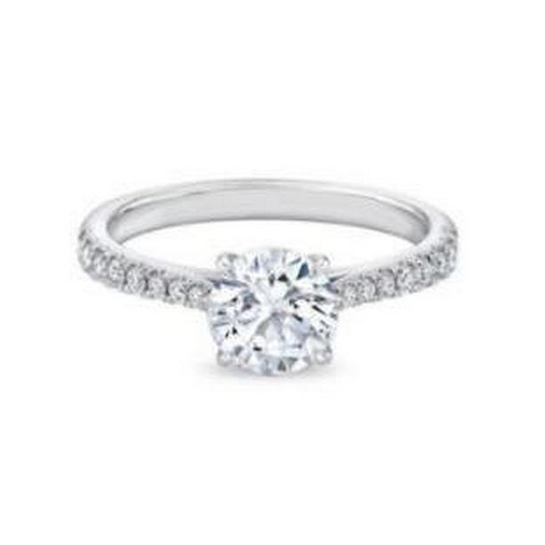 56320 1.85 CT Diamond Engagement Ring, 14K White Gold - Size 6.5