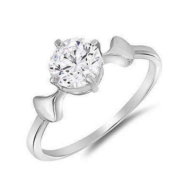 Picture of Harry Chad Enterprises 56396 Solitaire 1.50 CT Womens Diamond Anniversary Ring, 14K White Gold - Size 6.5