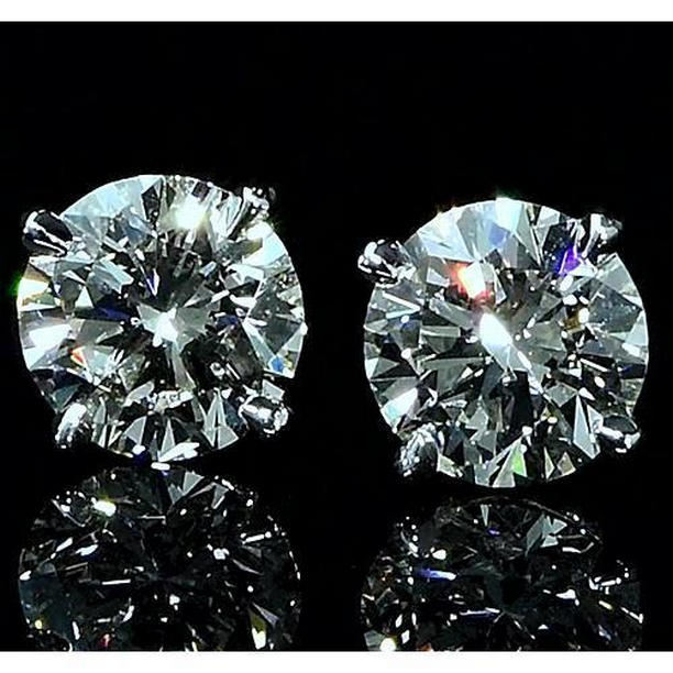 59732 2 CT 14K White Gold Stud Diamond Earrings