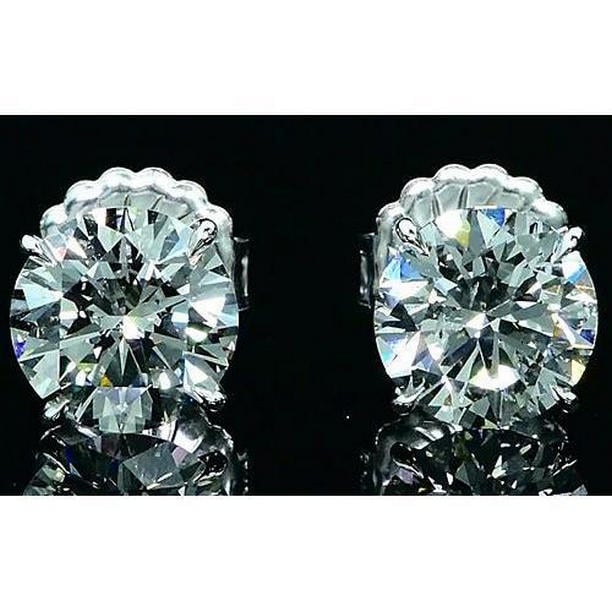 59734 1.60 CT 14K White Gold Diamond Stud Earrings