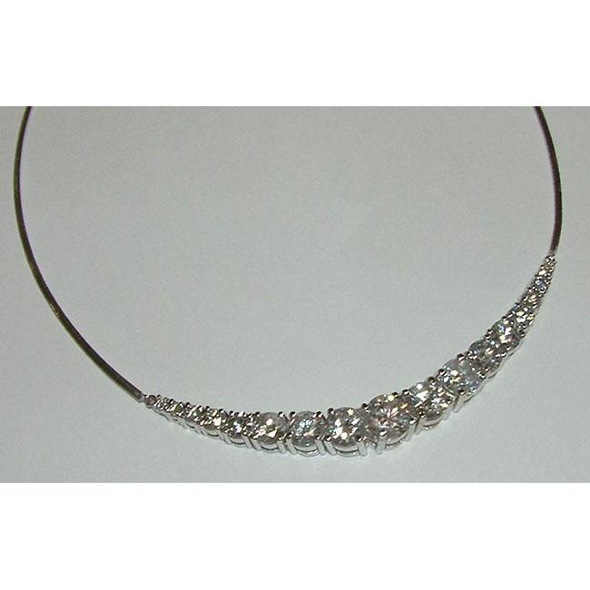 Picture of Harry Chad Enterprises 60600 16 in. 10 CT Graduated Diamonds Large Diamond Necklace