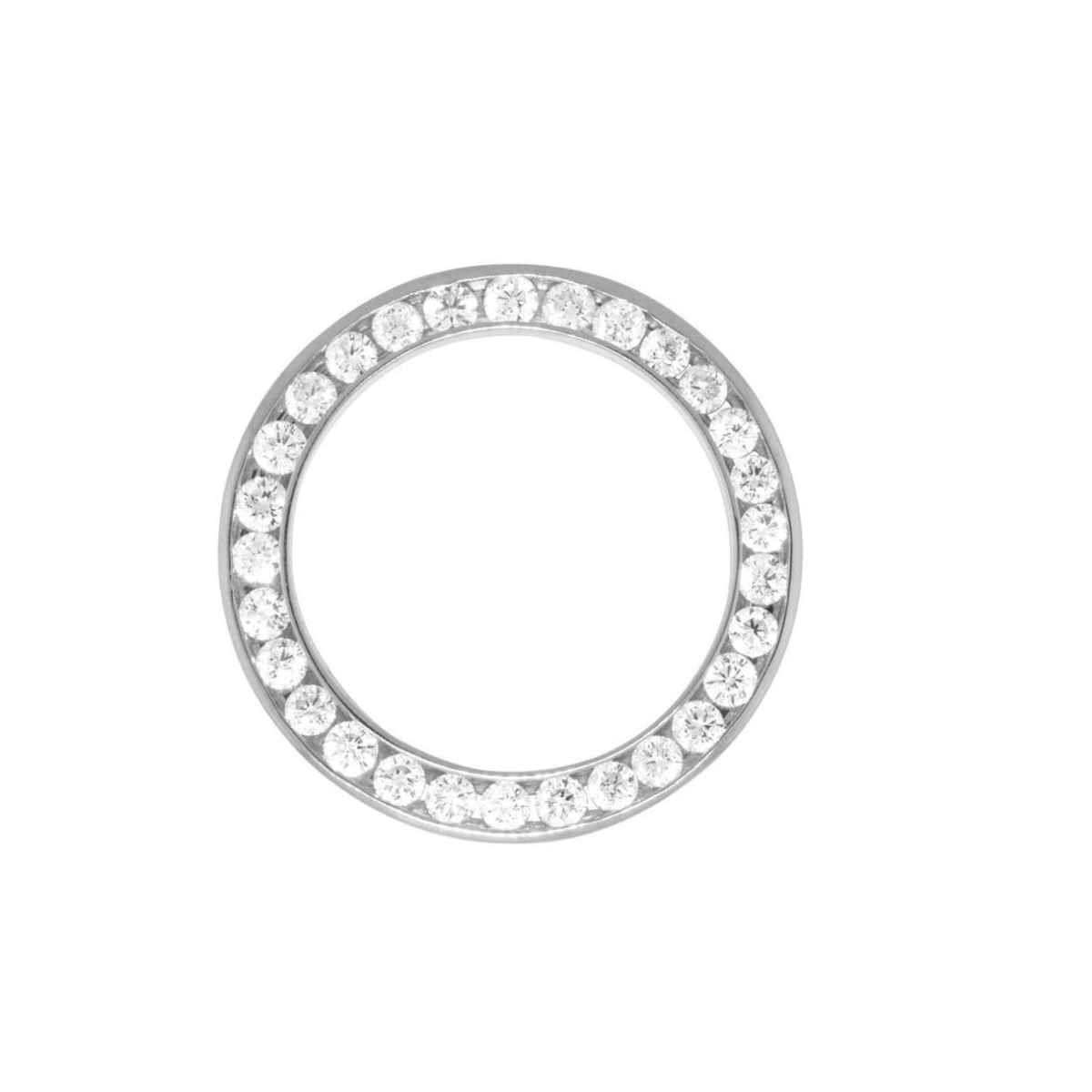 Picture of Harry Chad Enterprises 60601 31 mm Ladies Round Diamond Bezel for Rolex Datejust & Date Watch