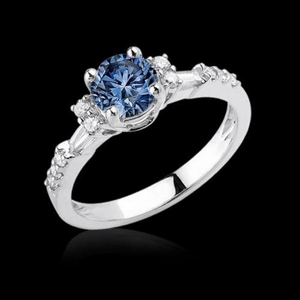 60616 2.01 CT Round Brilliant Diamond Gemstone Ring, White Gold - Size 6