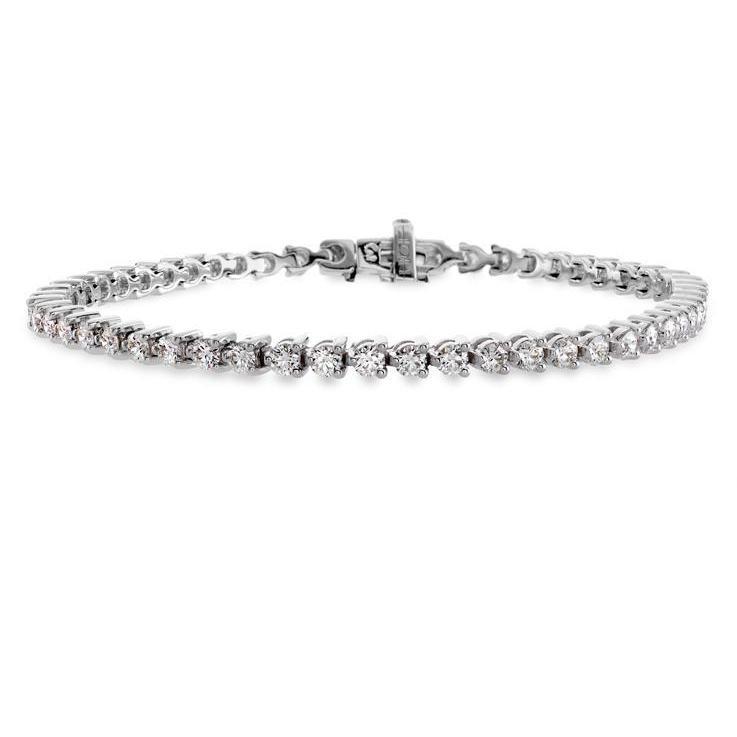 60628 4.48 CT 14K White Gold Diamond Lady Bracelet