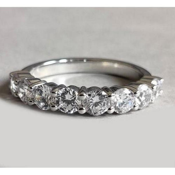 62643 2 CT 14K White Gold Diamond Anniversary Band, Size 6.5