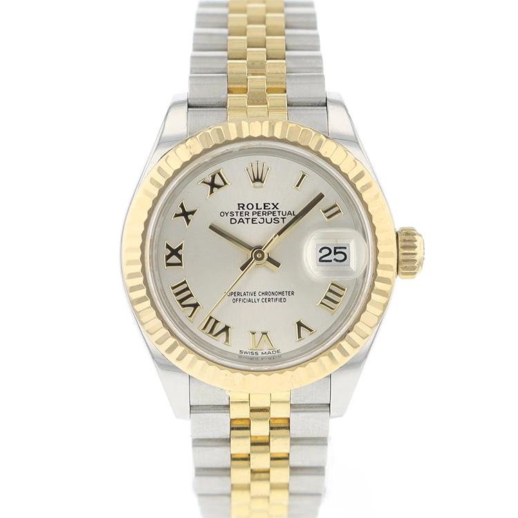 Picture of Harry Chad Enterprises 70087 Ladies Rolex Datejust Two Tone Stick Dial Watch