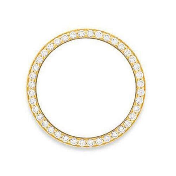 Picture of Harry Chad Enterprises 26524 26 mm 1.25 CT Custom Diamond Bezel for Rolex All Watch Models, 14K Yellow Gold