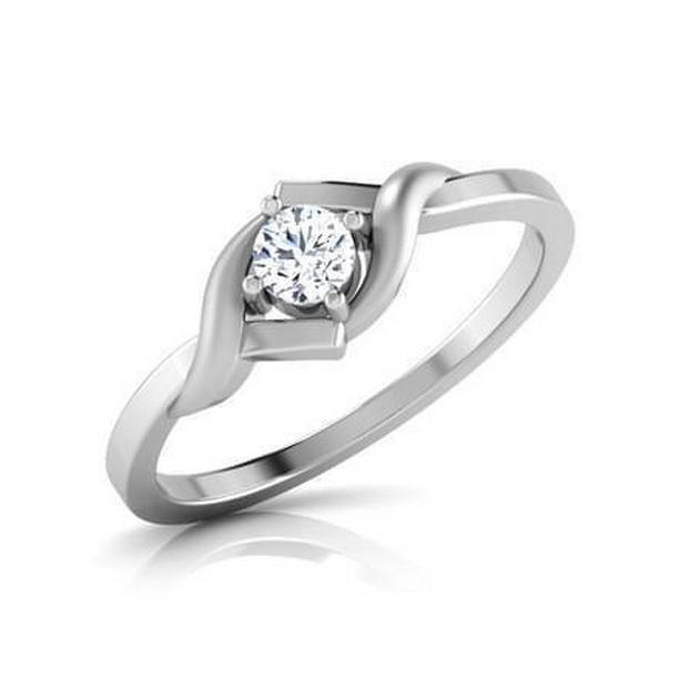 Picture of Harry Chad Enterprises 32460 1 CT Round Brilliant Cut Solitaire Diamond Anniversary Ring, Size 6.5