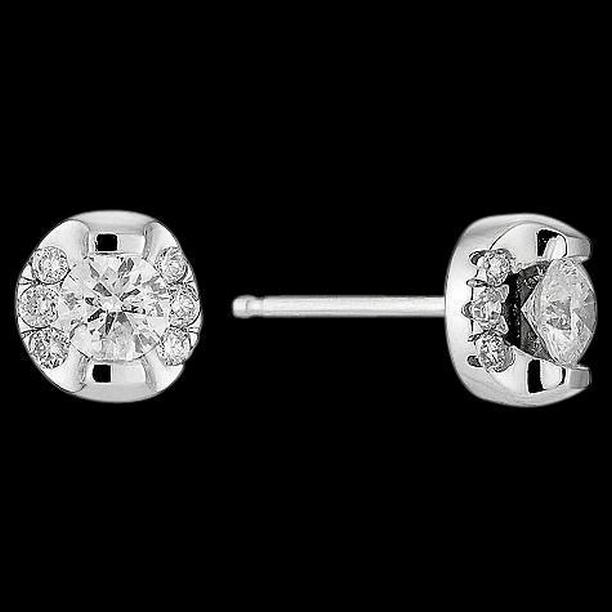 48994 2.50 CT G SI1 Diamond Stud Earring, White Gold