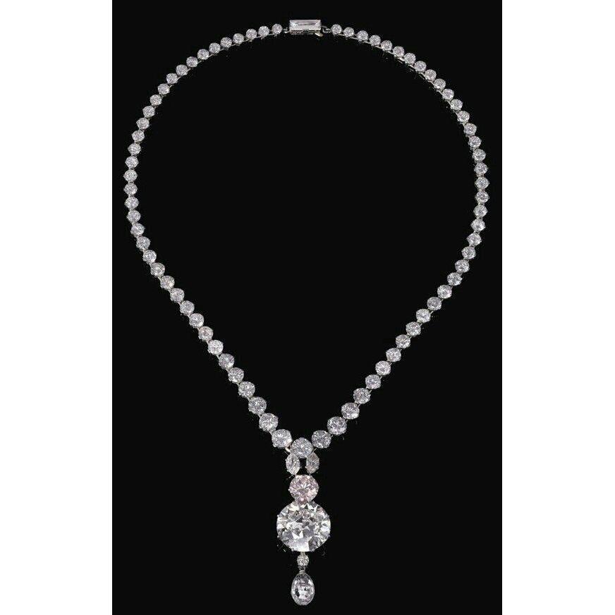 Picture of Harry Chad Enterprises 58672 22 CT Fine Round Cut Diamond Ladies Necklace