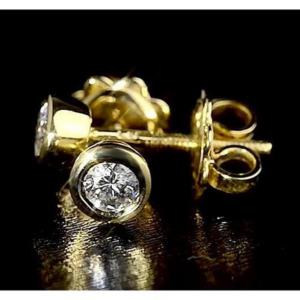 59803 1.50 CT Diamond Stud Earrings, 14K Yellow Gold